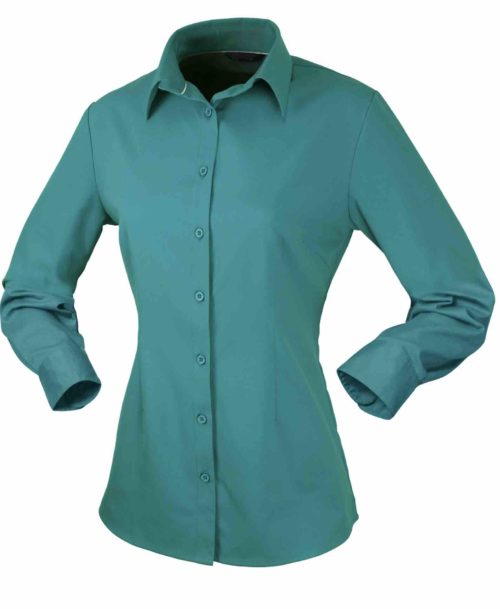 2135L Candidate Ladies Long Sleeve Shirt Teal