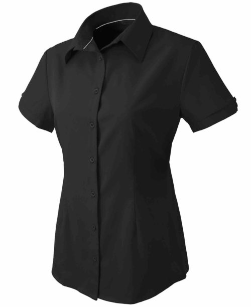 2135S Candidate Ladies Short Sleeve Shirt Black