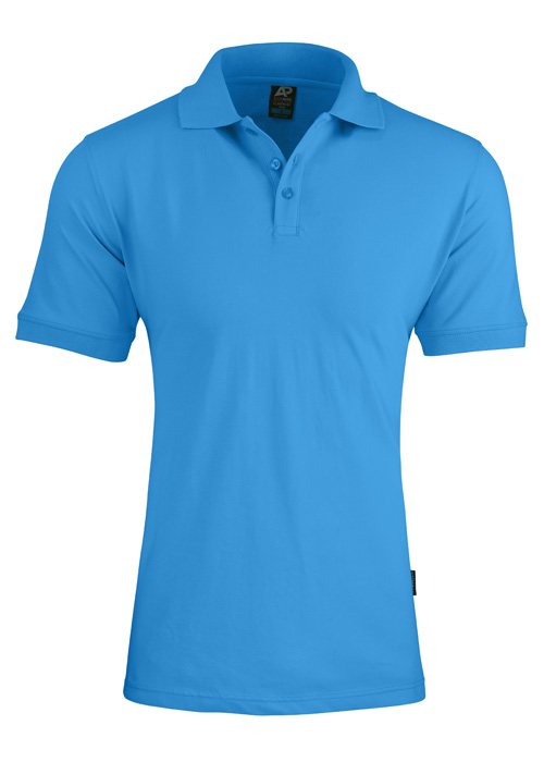 1315 Claremont Mens Polo CYAN