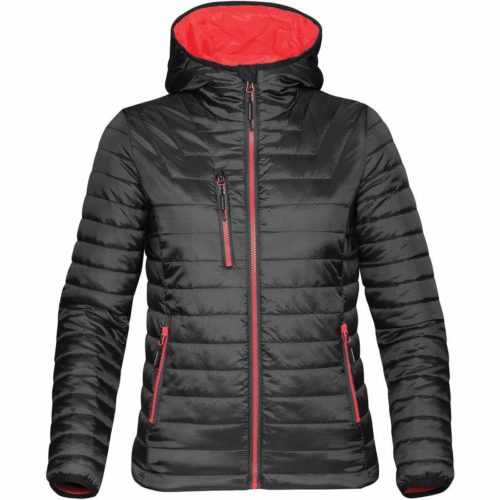 AFP 1W Womens Stormtech Gravity Thermal Jacket Black True Red