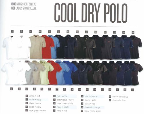 Cool Dry SS Polo Colours