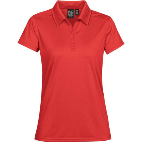 PG 1W Stormtech Womens Eclipse Pique Polo Bright Red