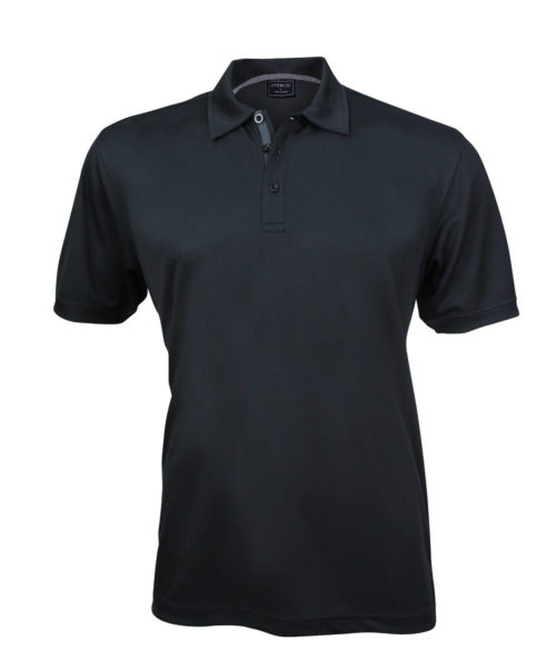 1062 Mens Superdry Polo Black Charcoal