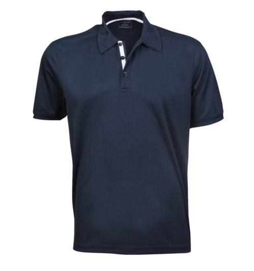 1062 Mens Superdry Polo Navy Silver