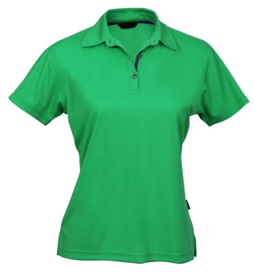 1162 Ladies Superdry Polo Green Navy