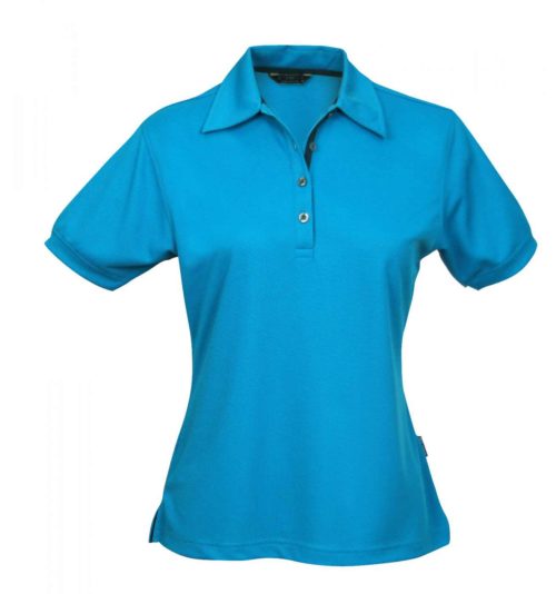 1162 Ladies Superdry Polo Mid Blue Navy