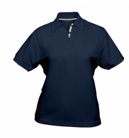 1162 Ladies Superdry Polo Navy Silver
