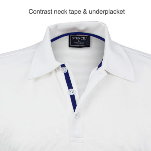 Superdry Polo Contrast White Navy