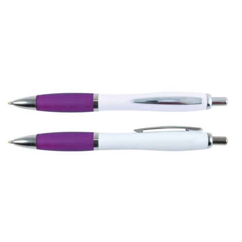 LL434 Viva Pen White Barrel White Purple