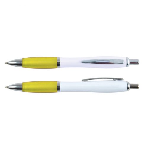 LL434 Viva Pen White Barrel White Yellow