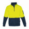 ZT476 Syzmik Unisex Hi Vis Half Zip Pullover YellowNavy F