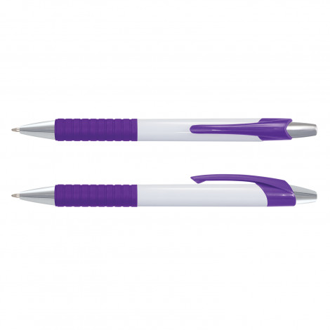 108274 Cleo Pen White Barrel purple