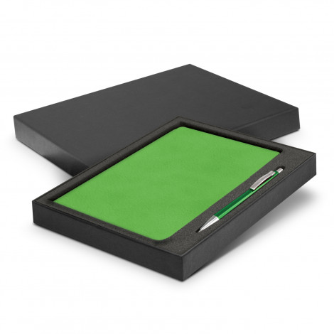 116690 Demio Notebook and Pen Gift Set bright green