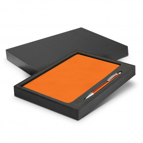 116690 Demio Notebook and Pen Gift Set orange