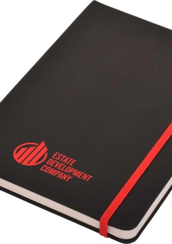 J56 Carnival Plus A5 Notepad Black red