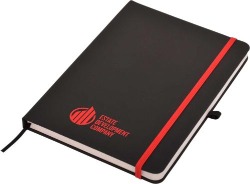 J56 Carnival Plus A5 Notepad Black red