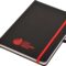 J56 Carnival Plus A5 Notepad Black red