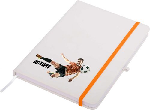 J56 Carnival Plus A5 Notepad white orange