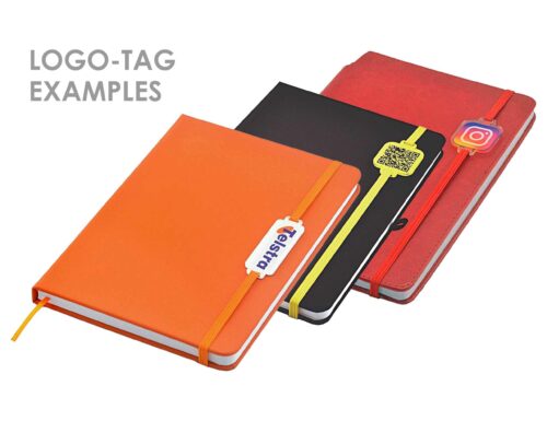 J82 Carnival Pro A5 Notebook Logo Tag