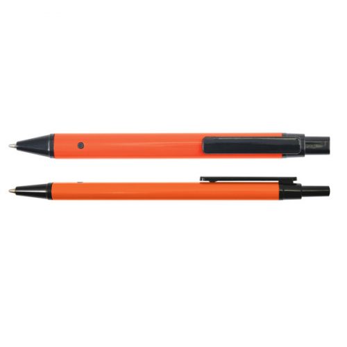 LL3290 Slalom Flat Aluminium Pen Orange