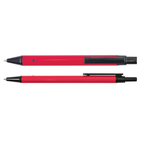 LL3290 Slalom Flat Aluminium Pen Red