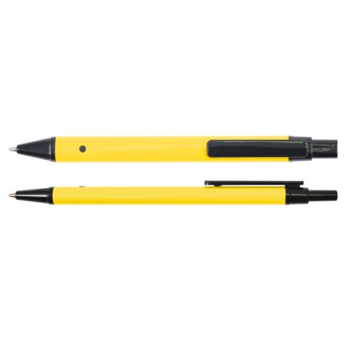LL3290 Slalom Flat Aluminium Pen Yellow