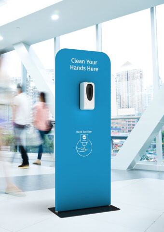 automatic hand sanitiser dispenser stand 01