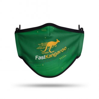 463AUSMADE Face Mask with Filter FastKangaroo Green Front
