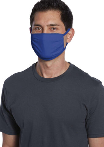 PAMASK05 Port Authority Cotton Knit Face Mask 5 Pack  Royal Blue A