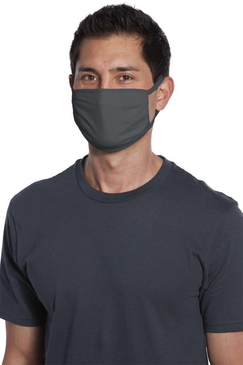 PAMASK05 Port Authority Cotton Knit Face Mask 5 Pack Charcoal