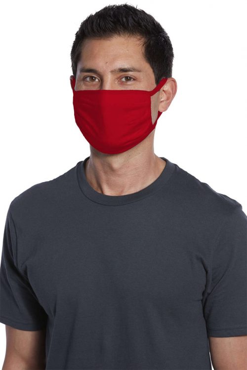 PAMASK05 Port Authority Cotton Knit Face Mask 5 Pack Red