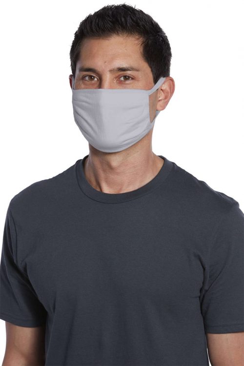 PAMASK05 Port Authority Cotton Knit Face Mask 5 Pack Silver