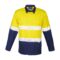 ZW129 Syzmik Rugged Cooling Taped Hi Vis Spliced Shirt YellowNavy F