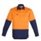 ZW560 Syzmik Hi Vis Closed Front Shirt OrangeNavy F