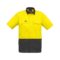 ZW815 Syzmik Rugged Cooling Hi Vis Spliced SS Shirt YellowCharcoal F
