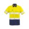 ZW835 Syzmik Rugged Cooling Taped Hi Vis Spliced SS Shirt YellowNavy F