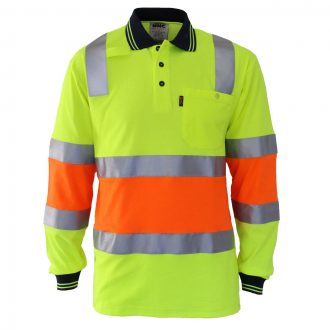 3709 Hi Vis Cool Dry 2T Biomotion DN Polo front
