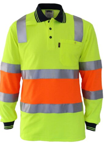 3709 Hi Vis Cool Dry 2T Biomotion DN Polo front