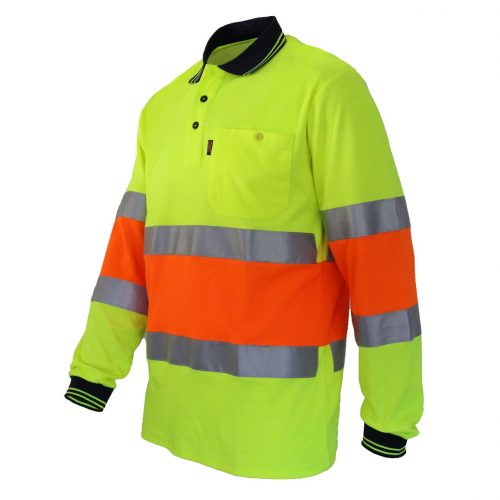 3709 Hi Vis Cool Dry 2T Biomotion DN Polo side