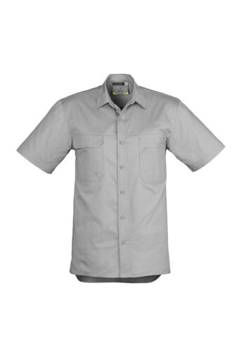 ZW120 Syzmik Light Weight Tradie SS Shirt Grey F