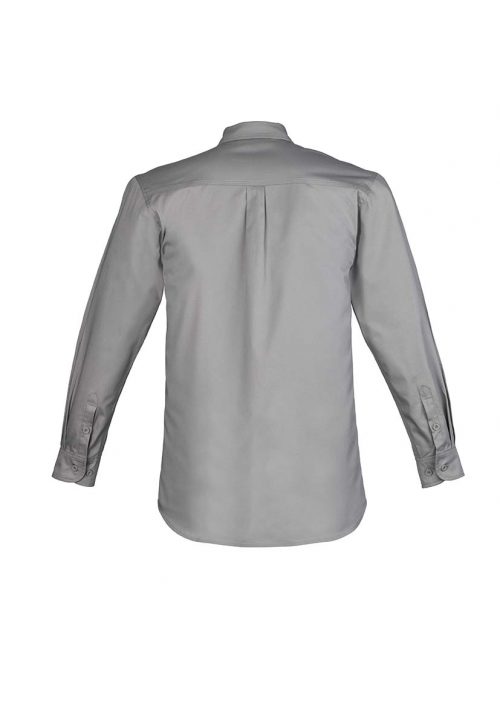 ZW121 Syzmik Light Weight Tradie LS Shirt Grey B