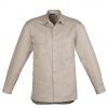 ZW121 Syzmik Light Weight Tradie LS Shirt Sand F