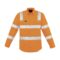 ZW680 Syzmik Mens Bio Motion Vic Rail Shirt Orange F
