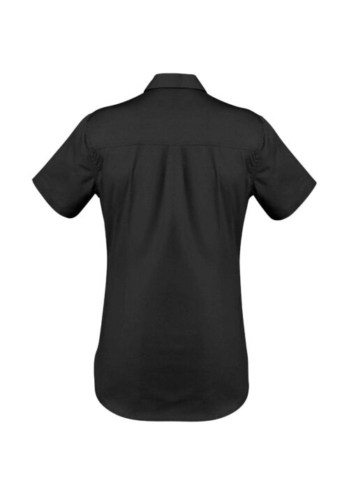 ZWL120 Syzmik Womens Lightweight Tradie SS Shirt Black B scaled
