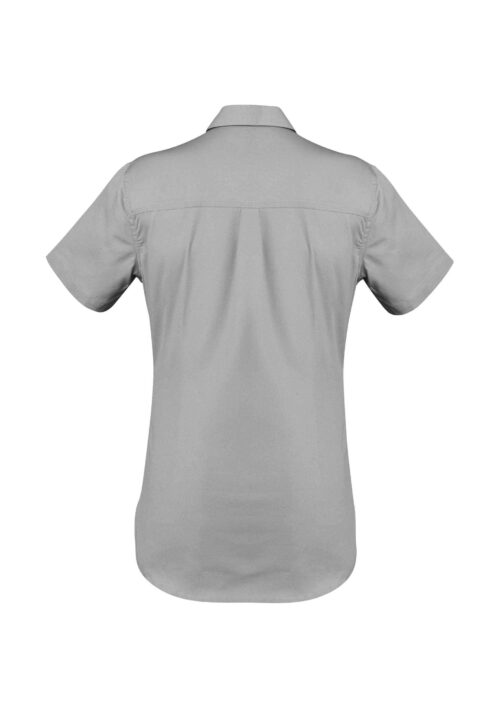 ZWL120 Syzmik Womens Lightweight Tradie SS Shirt Grey B scaled