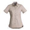 ZWL120 Syzmik Womens Lightweight Tradie SS Shirt Sand scaled