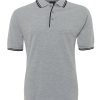 2CP Contrast Polo Adults 13 Marle Black