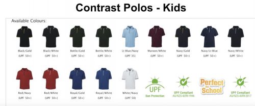 2KCP Contrast Polos Kids 1