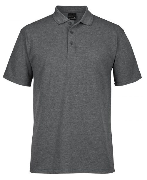 Classic 210 Pique Knit Polo Adults Charcoal Marle