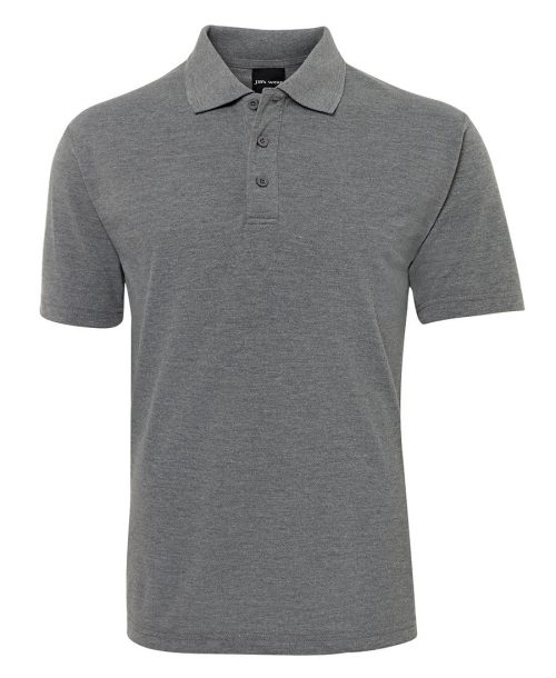 Classic 210 Pique Knit Polo Adults Grey Marle